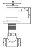 Запорный вентиль Creavit AC50L.ANM
