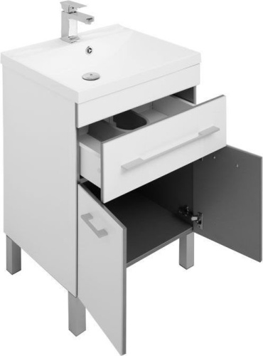 Тумба с раковиной Aquanet Верона 00287667 58х48х88 напольная цвет белый - фото 4