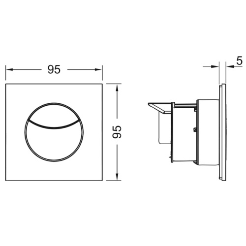 Панель смыва механическая Tece TECEflushpoint 9240978 цвет белый - фото 2