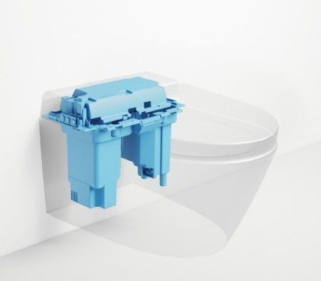 Унитаз-биде электронный подвесной GSI Wclean 7418K26 черный с сиденьем микролифт безободковый смыв торнадо