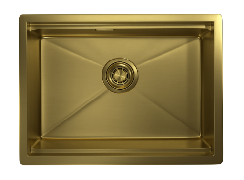 Кухонная мойка Granula Kitchen Space 6045U, ЗОЛОТО САТИН 60х45 цвет золото сатин поверхность матовая - фото 3