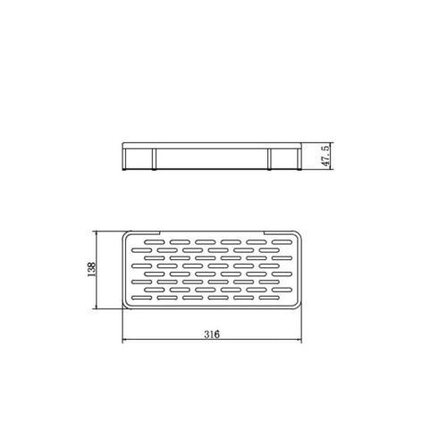 Полка в ванную комнату Fashun A7326-17 - фото 3
