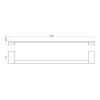 Полотенцедержатель RavSlezak Nil NLA0701/50MGL