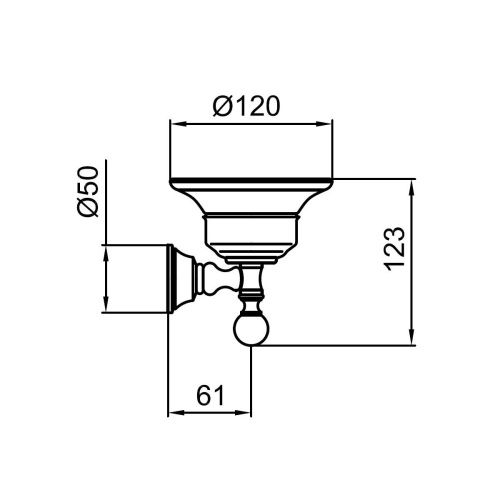 Мыльница Webert Karenina KA500101065 - фото 3