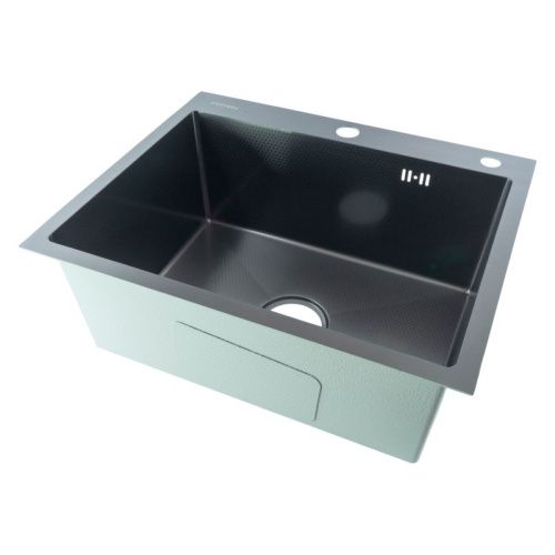 Кухонная мойка Fmark FSC5545Q 55х45 цвет графит поверхность матовая - фото 2