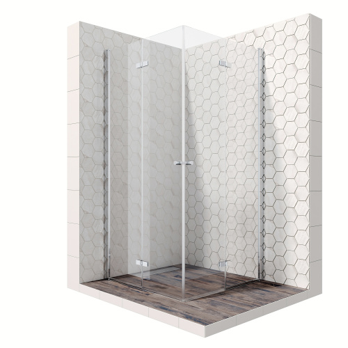 Душевой уголок Ambassador Nord 13011109 100х100 стекло прозрачное профиль хром глянцевый без поддона