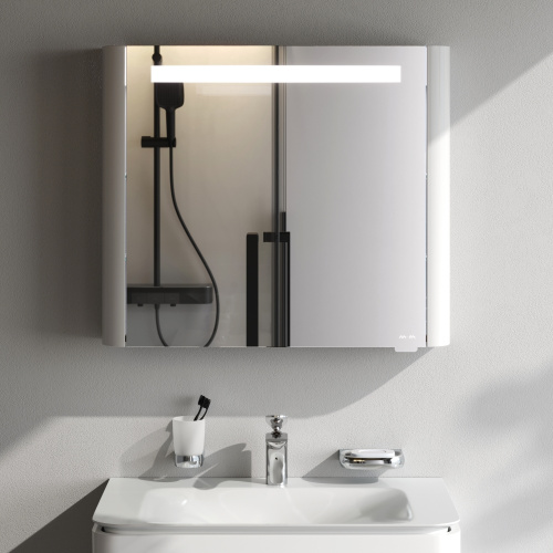 Зеркало-шкаф Am.Pm Sensation M30MCR0801WG 80х15х70 подвесной цвет белый