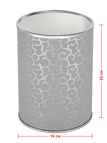 Ведро мусорное Geralis FLOWER M-FHH-B 3 л - фото 2