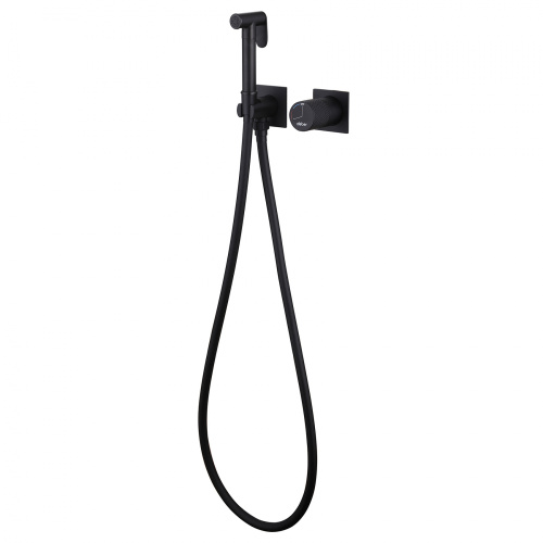 Гигиенический душ со смесителем ABBER Rund AF8725B черный матовый - фото 3