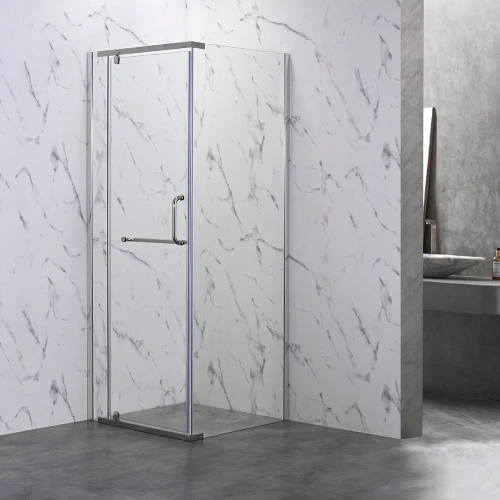 Душевой уголок Veconi Rovigo RV18-90-01-C5 90х90 стекло прозрачное профиль хром глянцевый без поддона