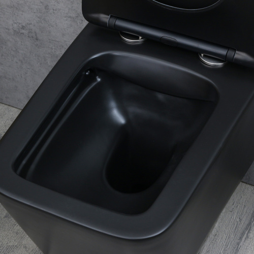 Унитаз подвесной Melana 310304MB черный с сиденьем микролифт безободковый - фото 4