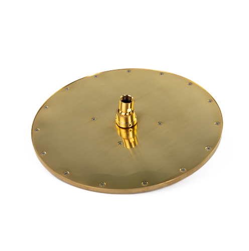 Душевая антикальцевая головка Emmevi C06657mm300/ORS цвет брашированное золото - фото 3