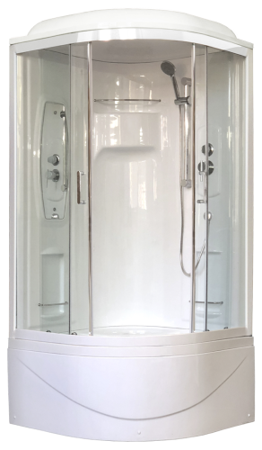 Душевая кабина Royal Bath NRW RB100NRW-T 100х100 четверть круга с крышей ориентация универсальная