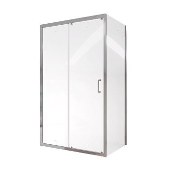 Душевой уголок Cerutti SPA GLORIA120 80х120 стекло прозрачное профиль хром глянцевый без поддона