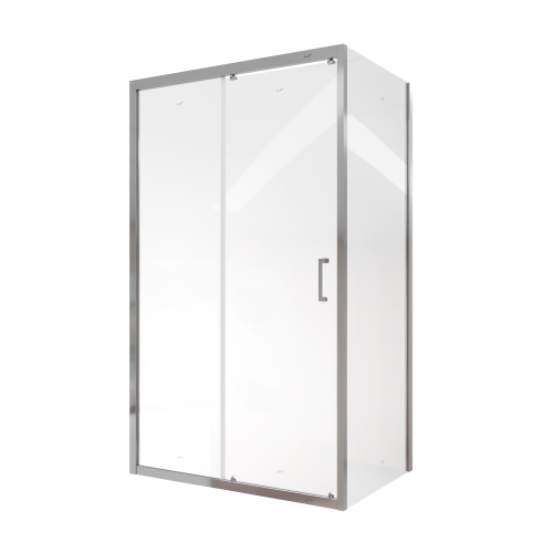 Душевой уголок Cerutti SPA GLORIA120 80х120 стекло прозрачное профиль хром глянцевый без поддона