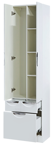 Шкаф-пенал Misty Орхидея П-Жас05050-0112Я 50х34х200 напольный - фото 4