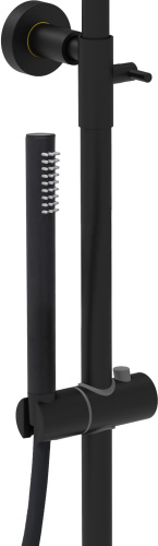 Душевая стойка Paffoni Blu ZCOL632NO настенная цвет черный - фото 3