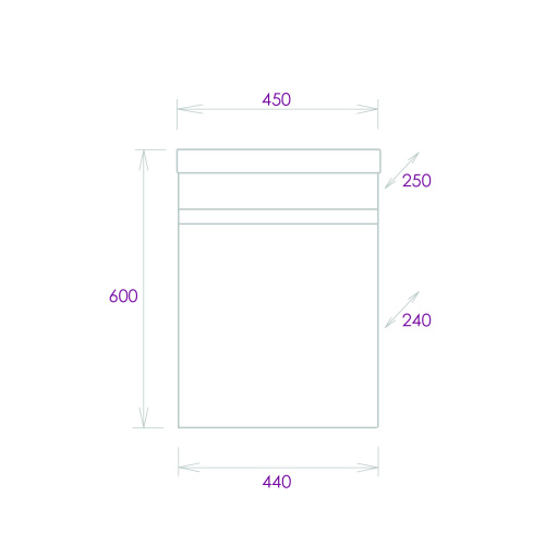 Тумба под раковину Onika Милтон 104513 44х24х56 подвесная - фото 3
