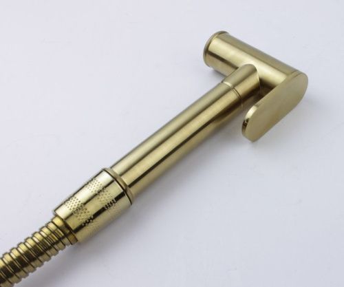 Гигиенический душ со смесителем Bronze de Luxe Element EL28GB золото матовое/черный - фото 5