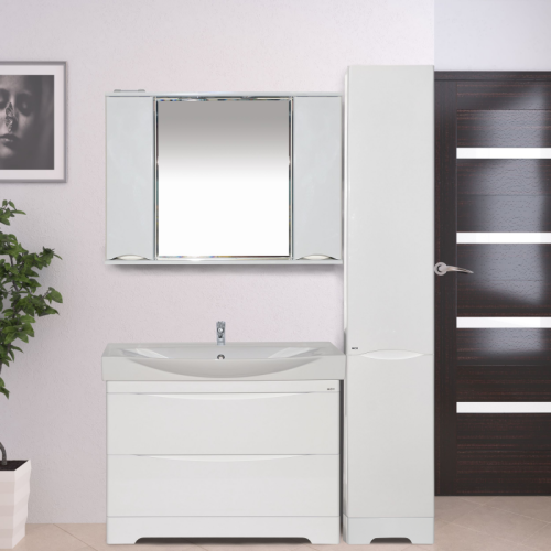 Шкаф-пенал Misty Элвис П-Элв-01035-011П 35х30х200 напольный - фото 4