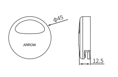 Сенсорное смывное устройство для писсуара Arrow AG7102A цвет белый - фото 3