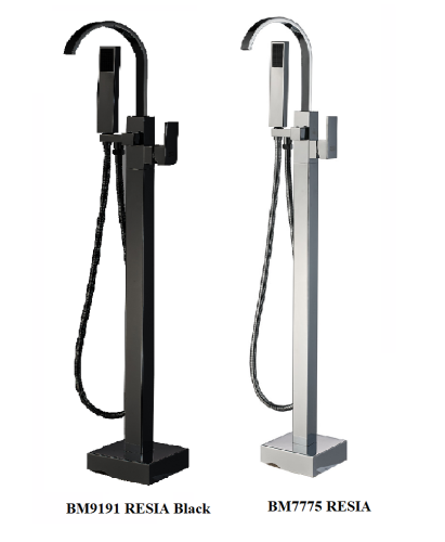 Смеситель BOCH MANN RESIA Вlack BM9191 напольный черный матовый - фото 5