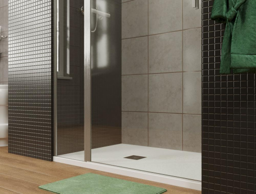 Душевая дверь Allen Brau Priority 3.31035.BA 140х200 стекло прозрачное профиль серебро брашированное - фото 3