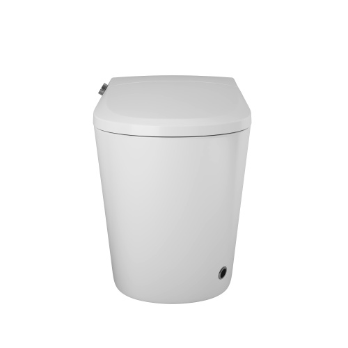 Унитаз приставной Grossman Smart GR-PR-5702 белый с сиденьем микролифт безободковый импульсный смыв - фото 3