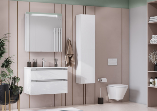 Зеркало-шкаф Roca Victoria Nord ZRU9000033 80х14х81 подвесной цвет белый глянцевый - фото 5