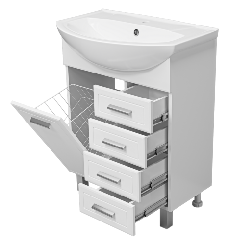 Тумба под раковину Misty Стелла Э-Сте01065-01К4Я 61х33х70 напольная - фото 4