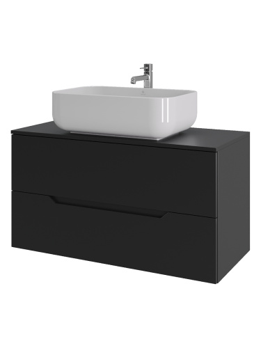 Тумба с раковиной Orange Line Li-100TubMDF+B03-600W 101х46х68 - фото 2