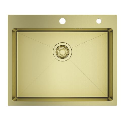 Кухонная мойка Raglo R701 R701.6050.03 60х50 цвет золотой сатин поверхность матовая - фото 2