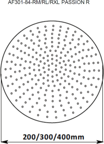 Верхний душ Aquanet Passion AF301-84-RXL хром - фото 2