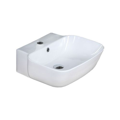 Раковина из сантехнического фарфора Melana 320308-805 40х30 накладная цвет белый 1 отверстие под смеситель - фото 3