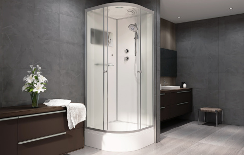 Душевая кабина AvaCan D271S 100х100 четверть круга с крышей ориентация универсальная - фото 2