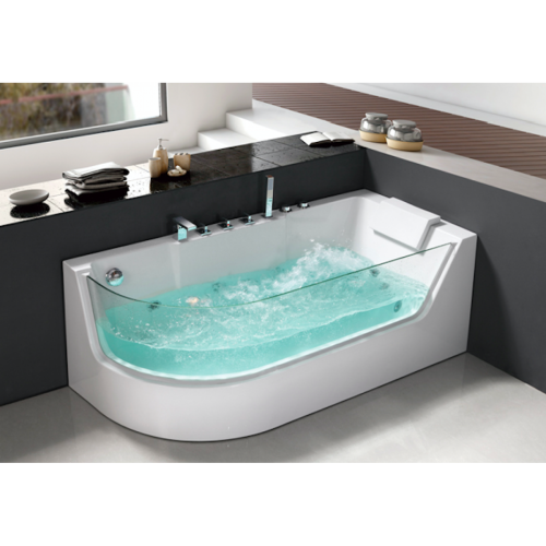 Ванна акриловая гидромассажная Frank 2015105 170х80 угловая асимметричная с каркасом - фото 2