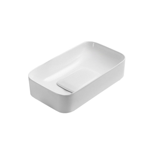 Раковина из сантехнического фарфора Vincea VBS-50460 38х61 накладная цвет белый без отверстий под смеситель - фото 2