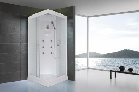 Душевая кабина Royal Bath HP RB80HP2-M 80х80 квадратная с крышей ориентация универсальная