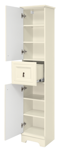 Шкаф-пенал Misty Лувр П-Лвр04035-1014Л 38х31х179 напольный - фото 4