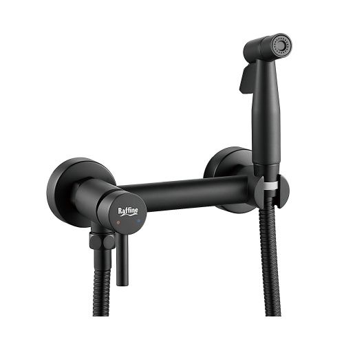Гигиенический душ со смесителем Raffine F207H черный - фото 2