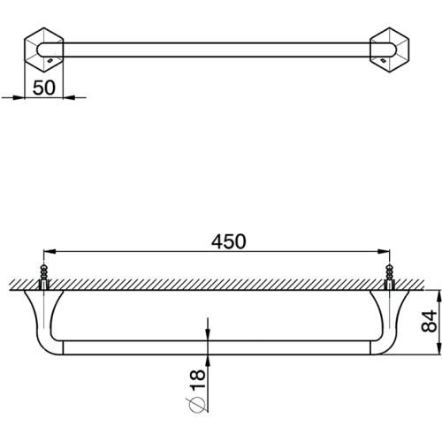 Полотенцедержатель Cisal Cherie CE09010124 - фото 2