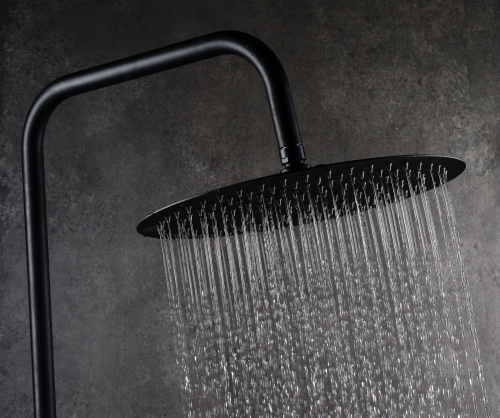 Душевая антикальцевая головка AQG 11ATL0525R25 цвет черный матовый - фото 2