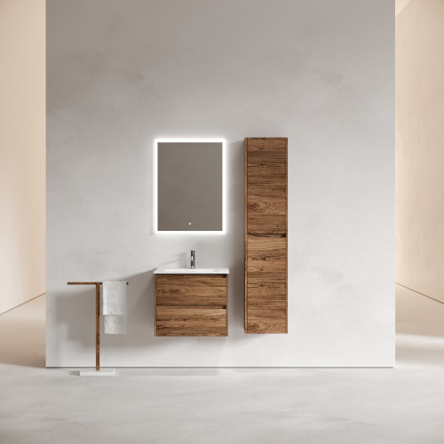 Тумба под раковину Sancos Libra LB60ECH 59х45х50 подвесная цвет дуб чарльстон - фото 2