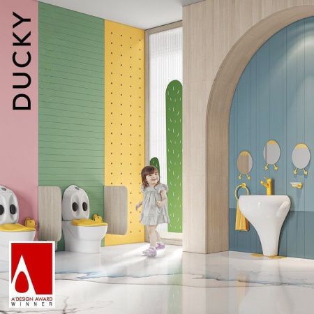 Чаша унитаза напольная Creavit DUCKY DC360-00CB00E-0000 цвет белый без бачка без сиденья душевой смыв
