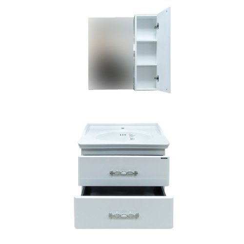 Тумба с раковиной Comforty Неаполь 00004147564CF 80х50х55 подвесная цвет белый - фото 5