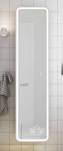 Зеркало-шкаф Art&Max PLATINO AM-Pla-400-1600-1D-R-L-DS-F 40х34х160 подвесной цвет белый