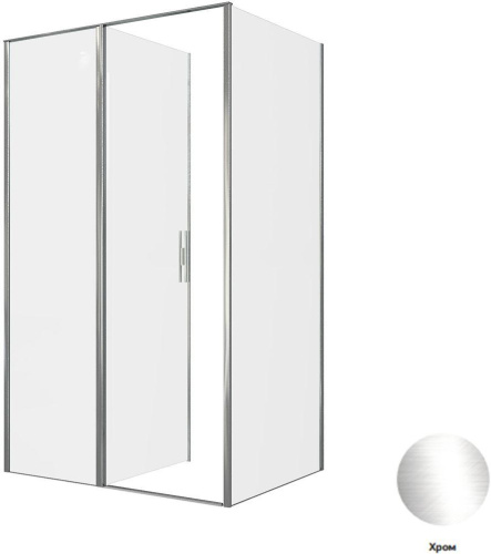 Душевой уголок Allen Brau Priority 3.31031.00 + 3.31043.00 120х90 стекло прозрачное профиль хром глянцевый без поддона - фото 3