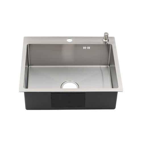 Кухонная мойка Melana ProfLine MLN-R6050H+дозатор+коландером 60х50 цвет сатин поверхность матовая - фото 2