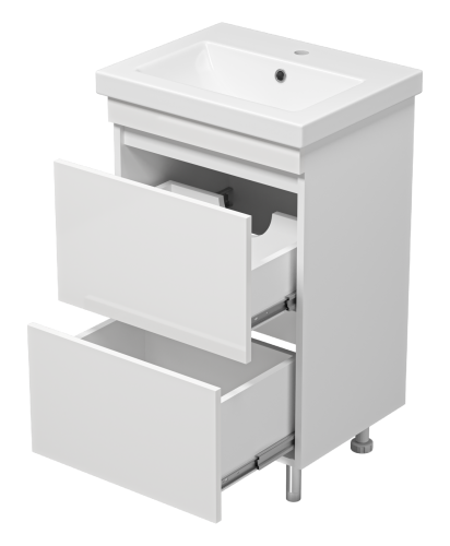 Тумба под раковину Misty Енисей Э-Ени01050-0112Я 47х39х70 напольная - фото 4