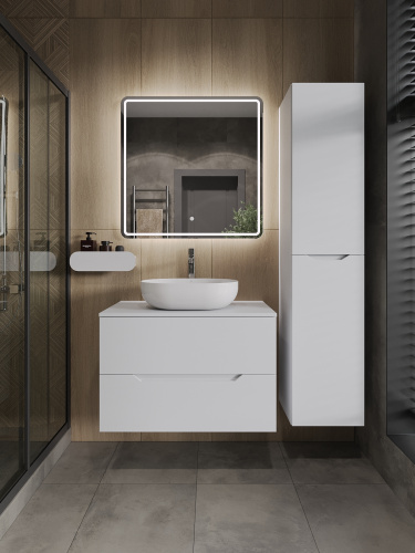 Тумба с раковиной Orange Line Li-80TuwMDF+B05-480W 81х46х68 - фото 5